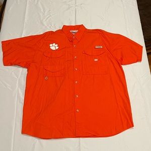 XL, Clemson Tigers Columbia PFG Button Up